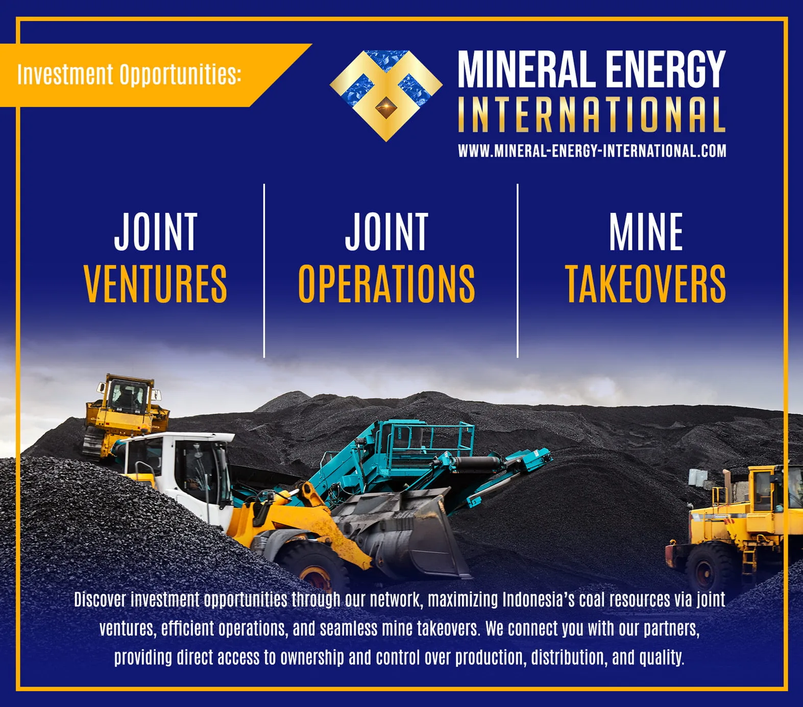Mineral Energy International - Indonesian Coal Supplier Mineral Energy International - Indonesian Coal Supplier