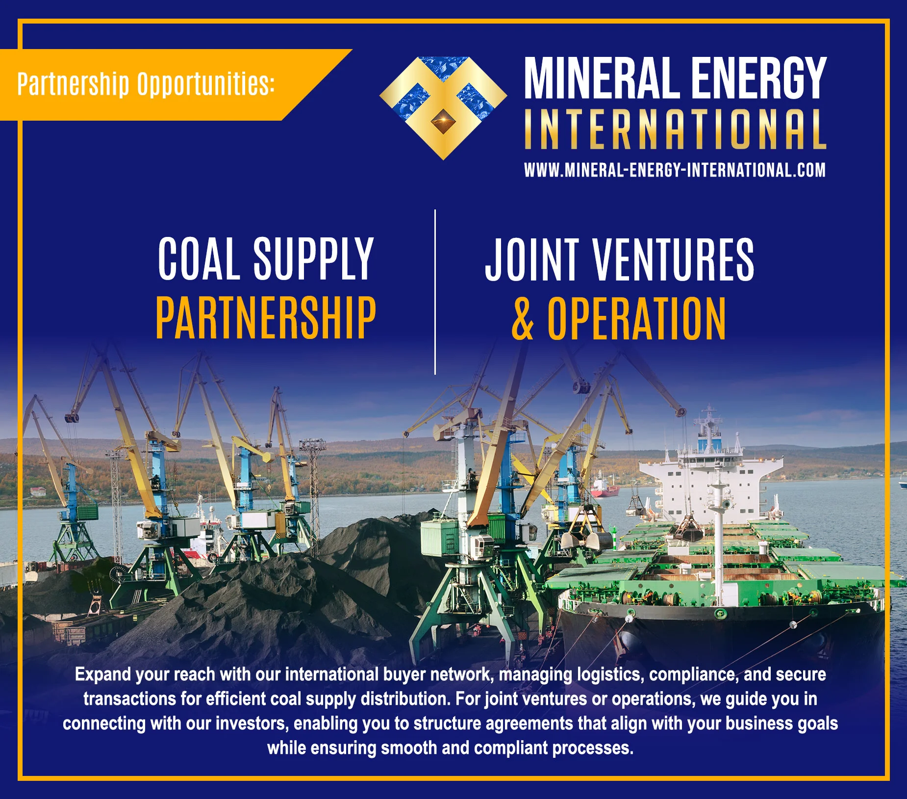 Mineral Energy International - Indonesian Coal Supplier Mineral Energy International - Indonesian Coal Supplier